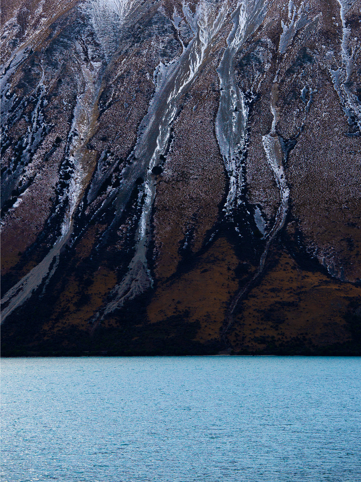 New Zealand Abstract Image of a Mountain at Lake Ohau