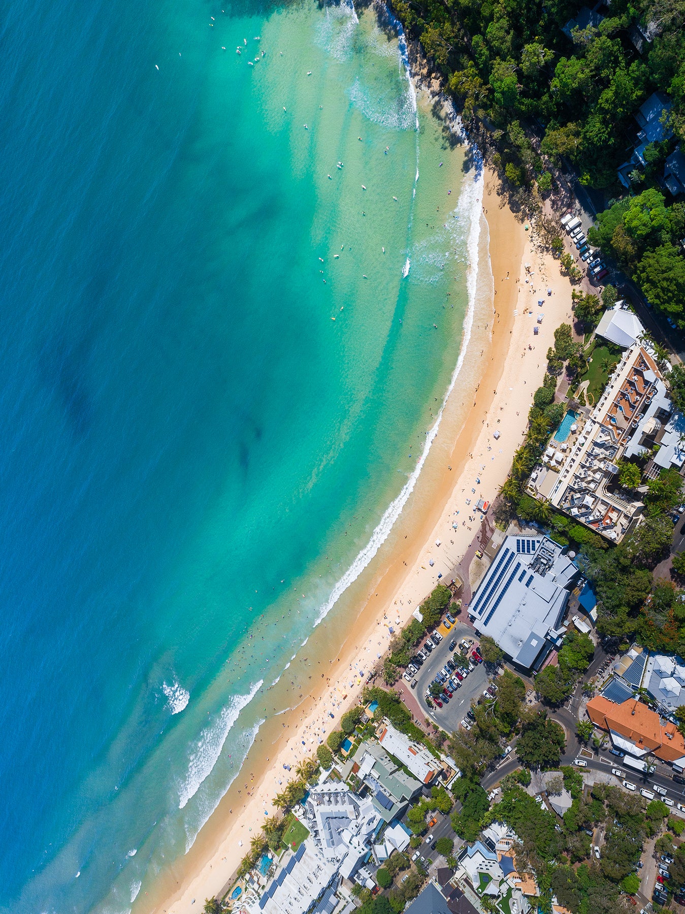 'Birds Eye View' - Noosa Main Beach - Dave Wilcock Photography