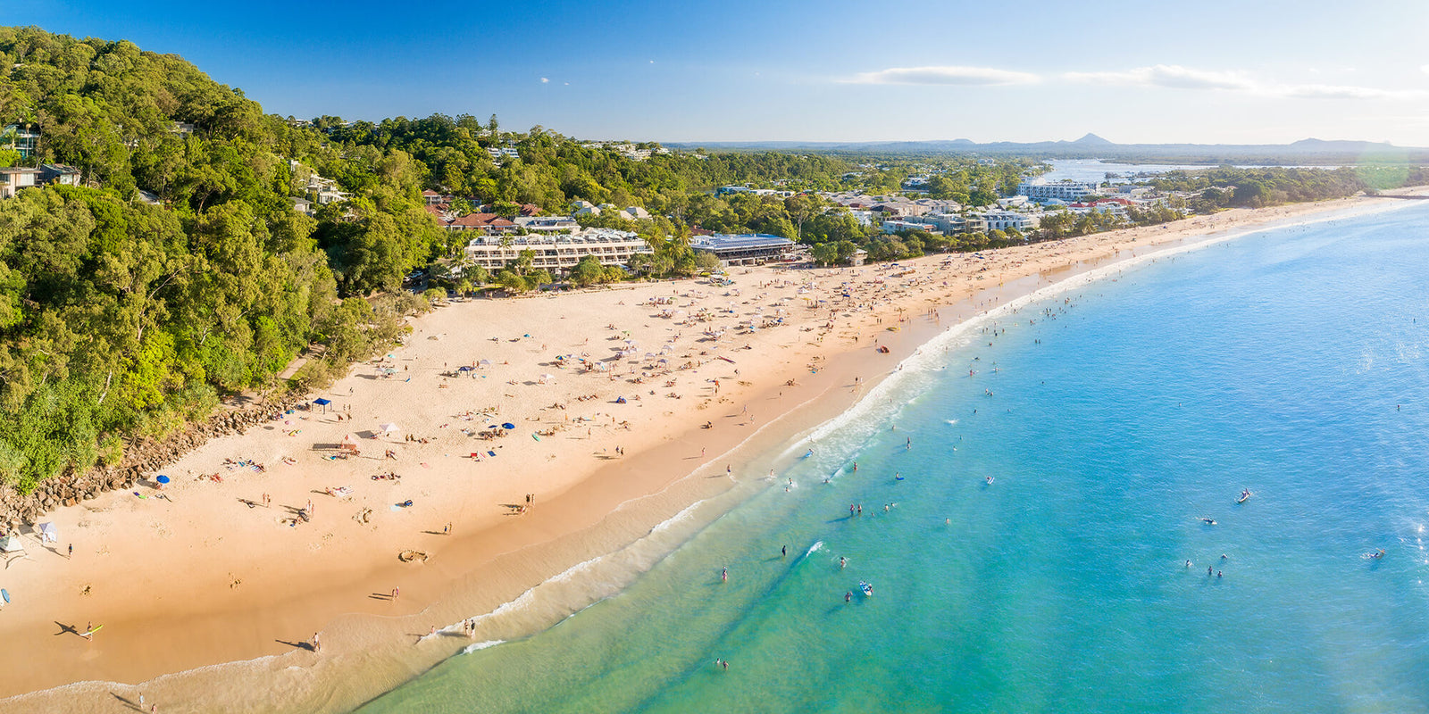 Noosa Summers Panorama - Noosa Main Beach - Dave Wilcock Photography
