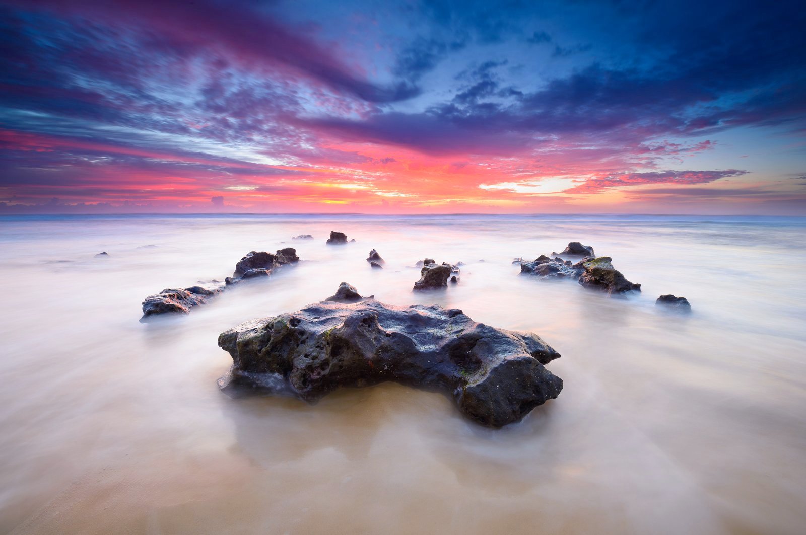 Sunrise Skies - Coolum Beach - Dave Wilcock Photography
