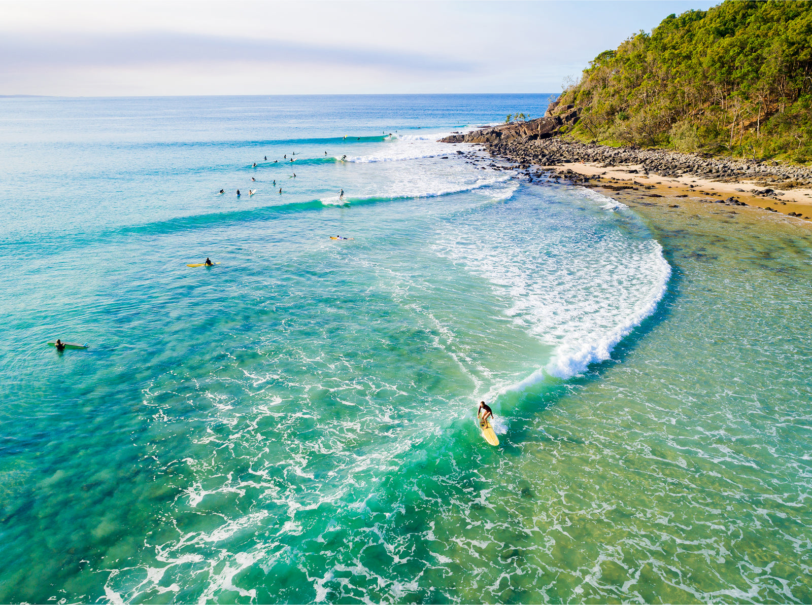 Tea-Tree Bay Longboarder - Dave Wilcock Photography