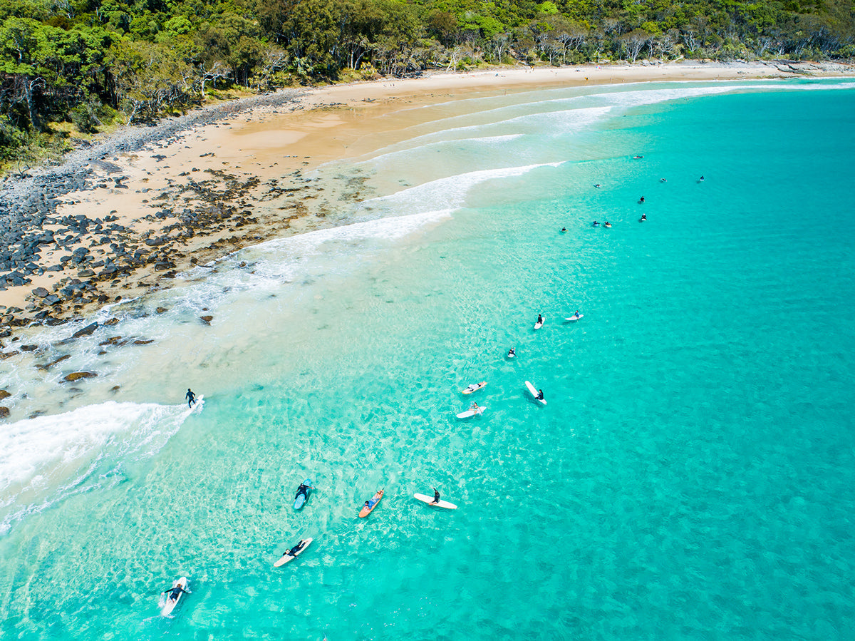 The Line Up - Tea Tree Bay Noosa - Dave Wilcock Photography